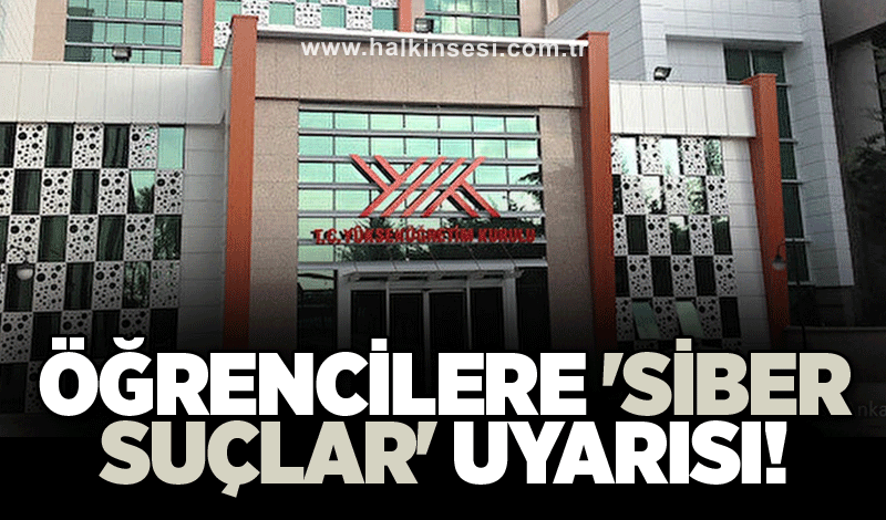 Öğrencilere 'siber suçlar' uyarısı!