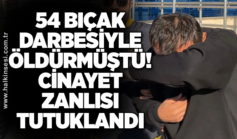 54 bıçak darbesiyle öldürmüştü, cinayet zanlısı tutuklandı