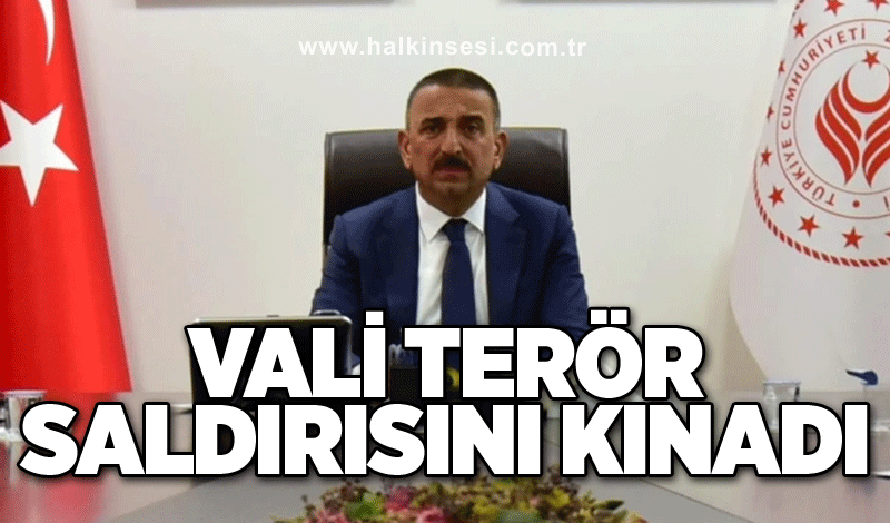 Vali terör saldırısını kınadı