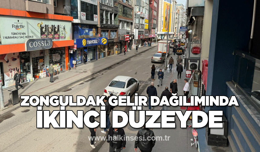 Zonguldak gelir dağılımında ikinci düzeyde