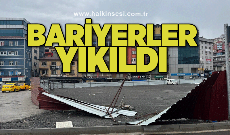 Bariyerler yıkıldı