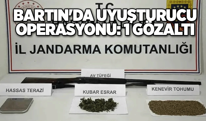 Bartın'da Uyuşturucu Operasyonu: 1 Gözaltı