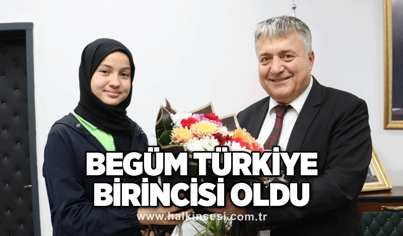 Begüm Türkiye birincisi oldu