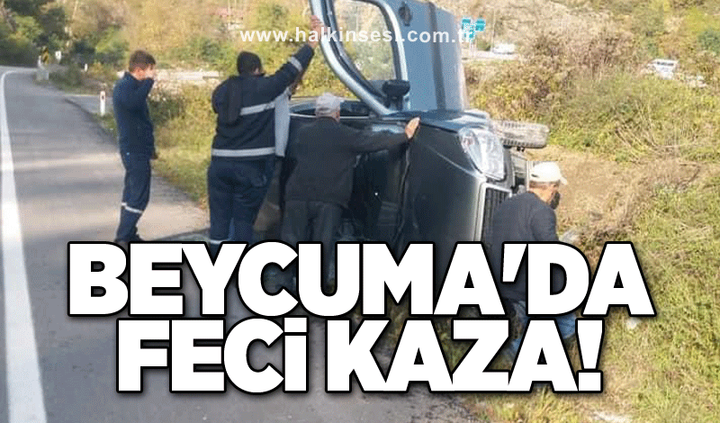 Beycuma'da feci kaza!