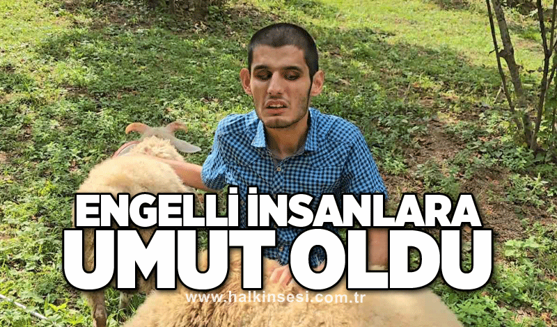 Doğuştan görme engelli genç; engelli insanlara umut oldu