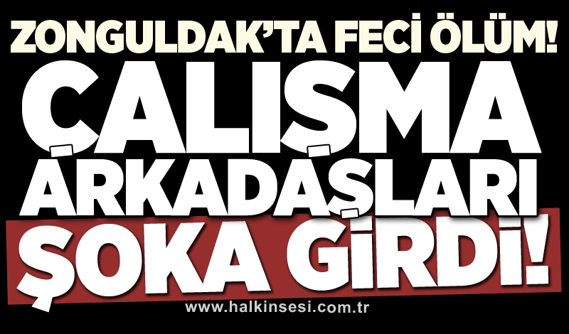 Zonguldak'ta feci ölüm: Çalışma arkadaşları şokta!