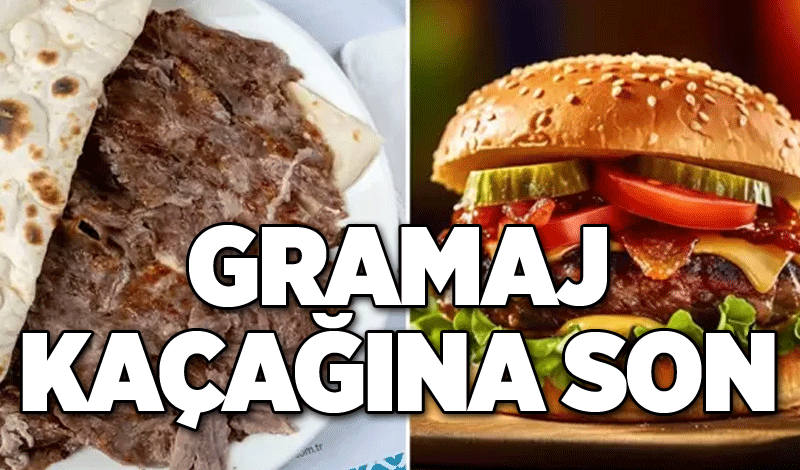 Döner, iskender ve hamburgerde gramaj kaçağına son