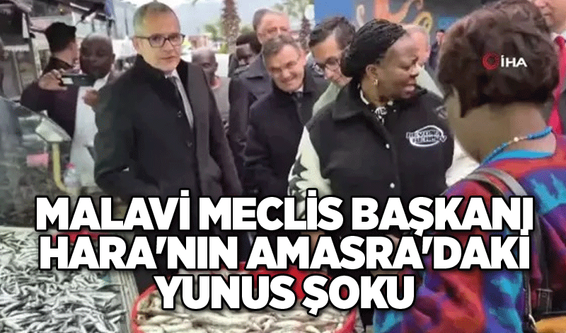 Malavi Meclis Başkanı Hara'nın Amasra'daki Yunus Şoku