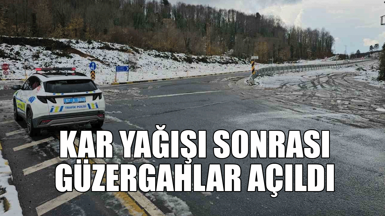 Zonguldak’ta kar yağışı sonrası güzergahlar ulaşıma açıldı