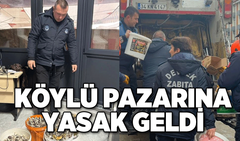 Köylü pazarına yasak geldi