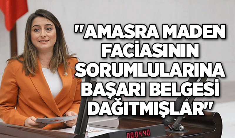 "Amasra Maden Faciasının sorumlularına Başarı Belgesi dağıtmışlar"