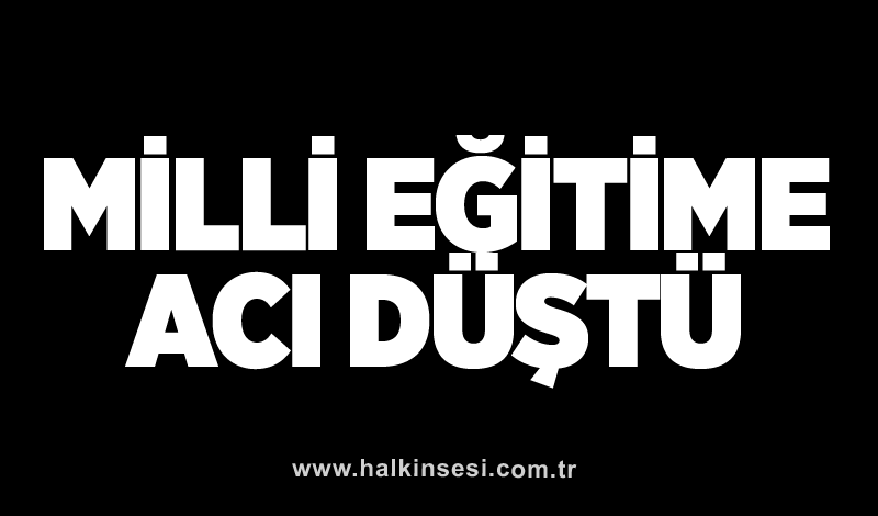 Milli Eğitime acı düştü