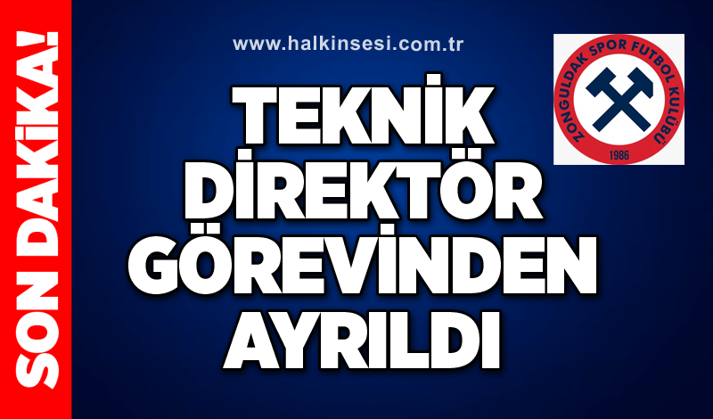 Teknik direktör görevinden ayrıldı