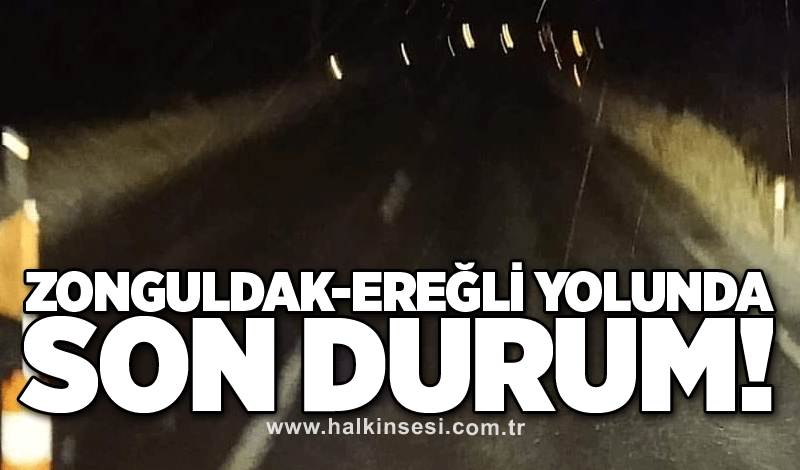 Zonguldak-Ereğli yolunda son durum!