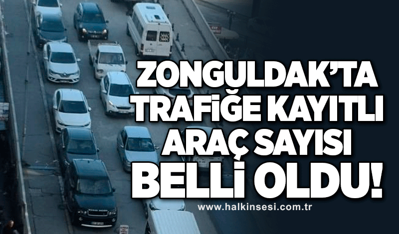 Zonguldak’ta araç sayısı 191 bin 765 oldu