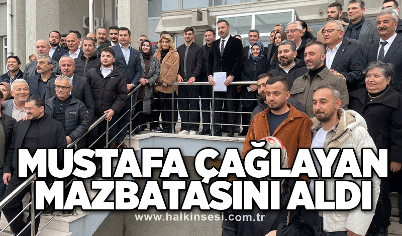 Mustafa Çağlayan mazbatasını aldı