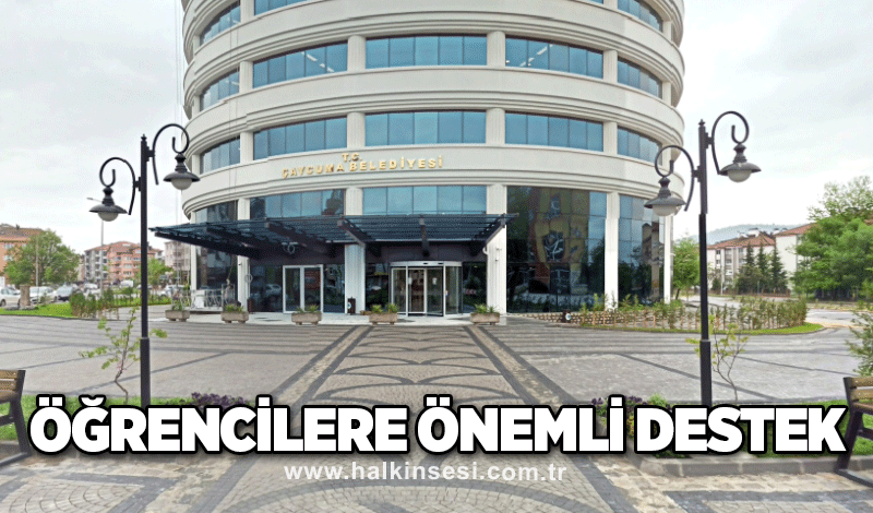 Öğrencilere önemli destek