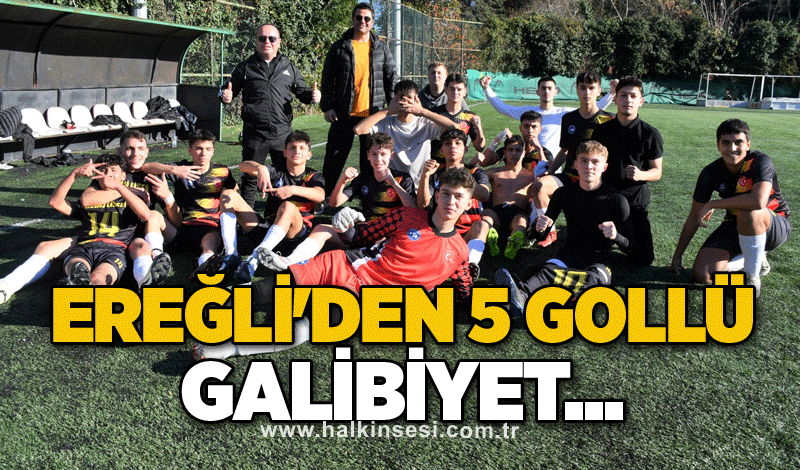 Ereğli'den 5 gollü galibiyet...