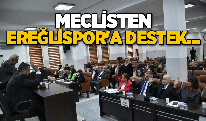 Meclisten Ereğlispor'a destek...