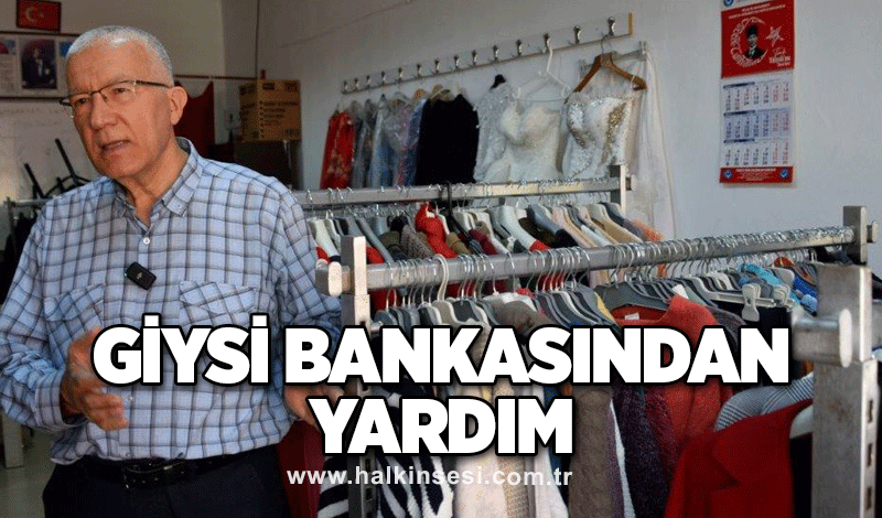 Giysi bankasından yardım