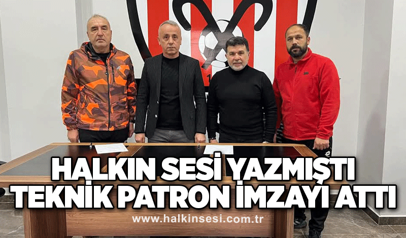 Halkın Sesi yazmıştı: Teknik patron imzayı attı