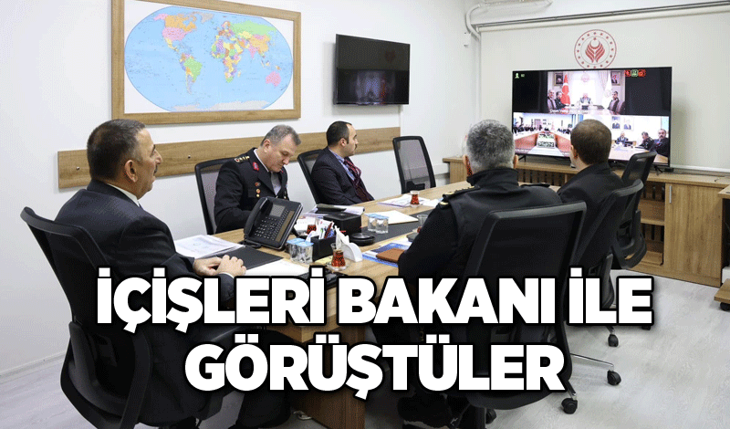 İçişleri Bakanı ile görüştüler