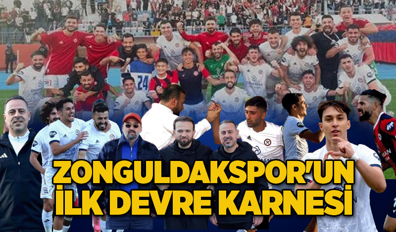 Zonguldakspor'un ilk devre karnesi