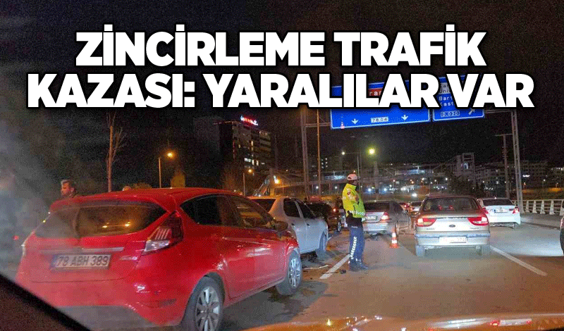 Zincirleme trafik kazası: Yaralılar var