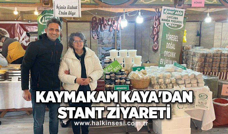 Kaymakam Kaya'dan stant ziyareti