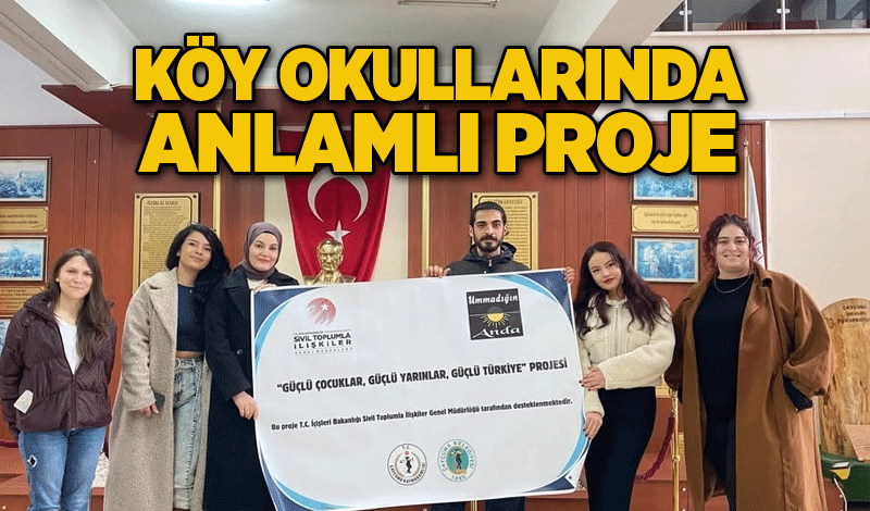 Köy okullarında anlamlı proje; “Güçlü Çocuklar, Güçlü Yarınlar, Güçlü Türkiye”