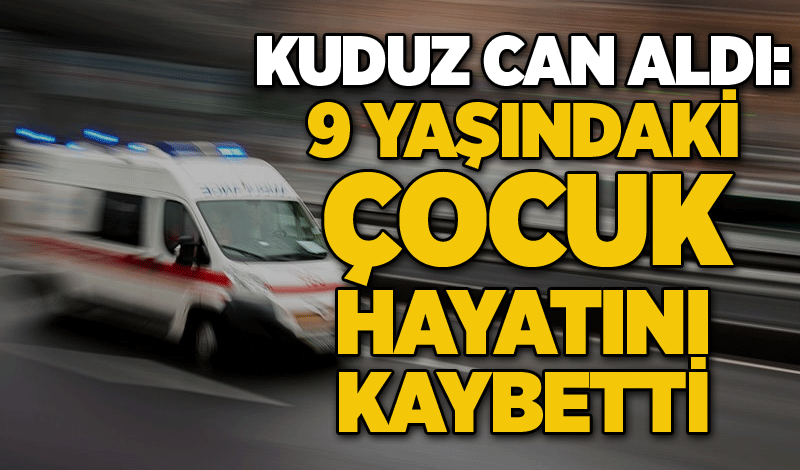 9 yaşındaki çocuk, kuduz nedeni ile hayatını kaybetti