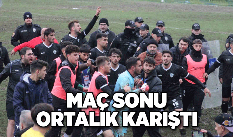 Maç sonu ortalık karıştı