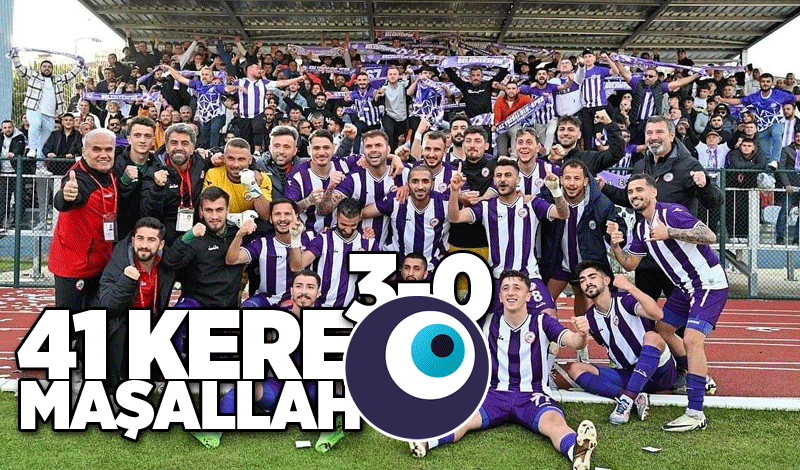 41 kere maşallah: 3-0