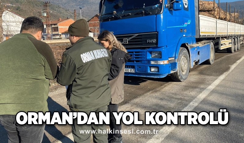 Orman’dan yol kontrolü