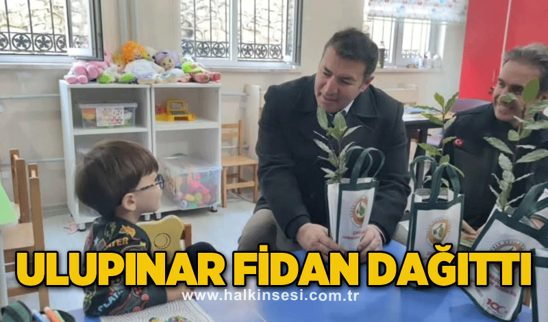 Ulupınar fidan dağıttı