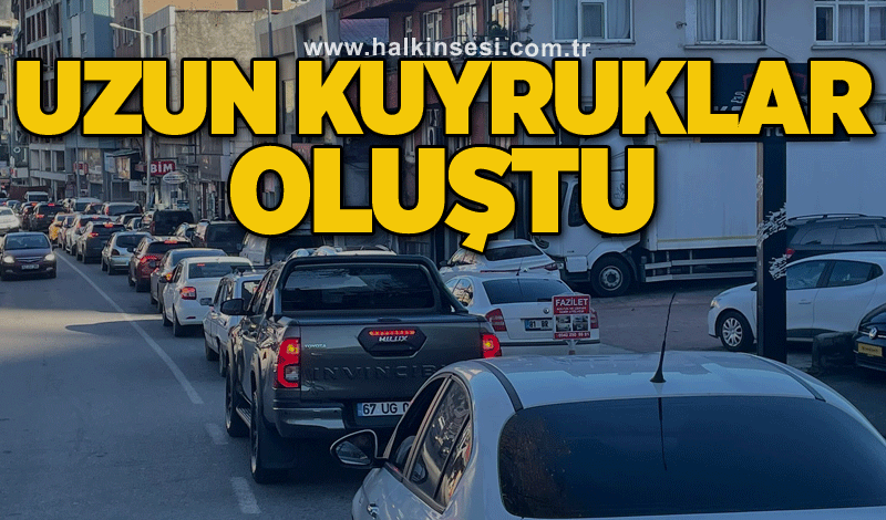 Uzun kuyruklar oluştu