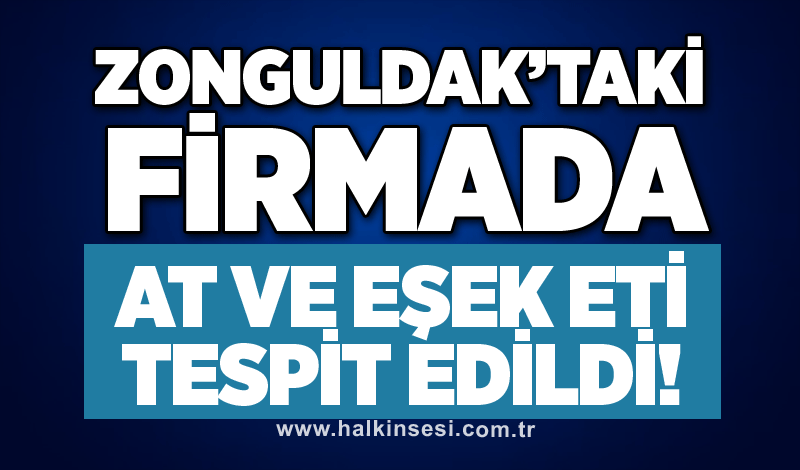 Zonguldak'taki firmada at ve eşek eti tespit edildi!