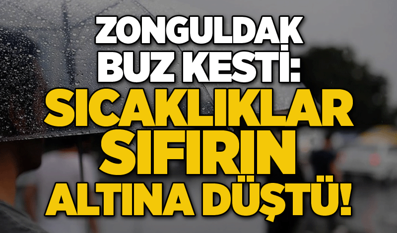 Zonguldak buz kesti: Sıcaklıklar sıfırın altına düştü!