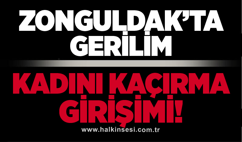 Zonguldak'ta gerilim: Kadını kaçırma girişimi!