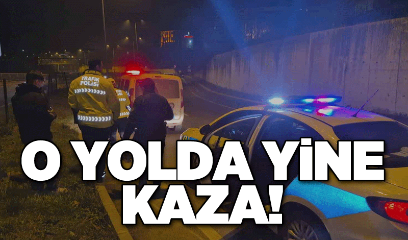 O yolda yine kaza!