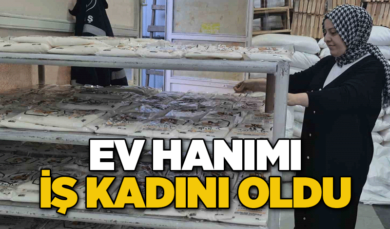 Ev hanımı iş kadını oldu