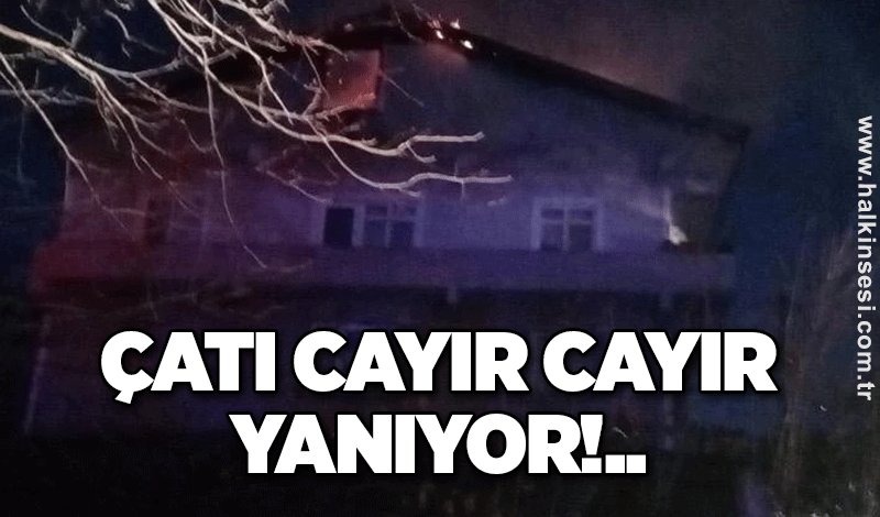 Evin çatısı çayır çayır yanıyor...