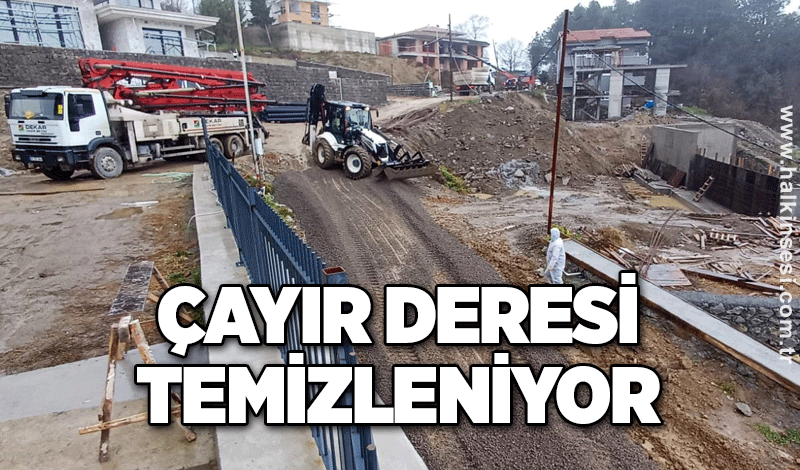 Çayır Deresi temizleniyor