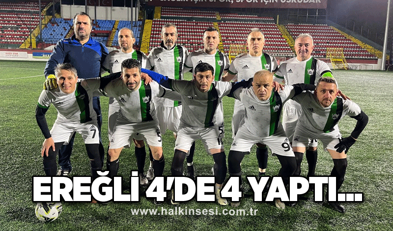 Ereğli 4'de 4 yaptı...