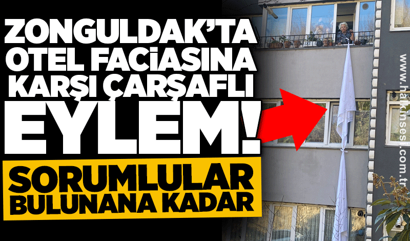 Zonguldak’ta yangın faciasına karşı çarşaflı eylem!