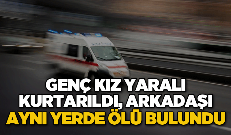 Genç kız yaralı kurtarıldı, arkadaşı aynı yerde ölü bulundu