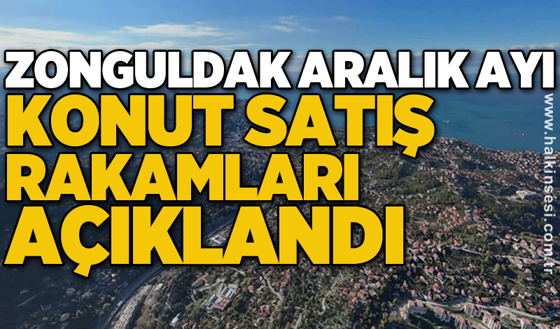 Zonguldak Aralık ayı konut satış rakamları açıklandı