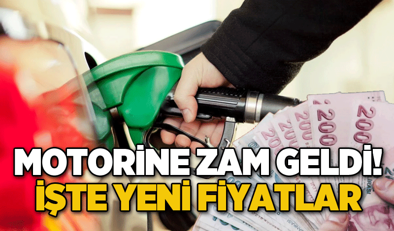 Motorine zam geldi! İşte yeni fiyatlar