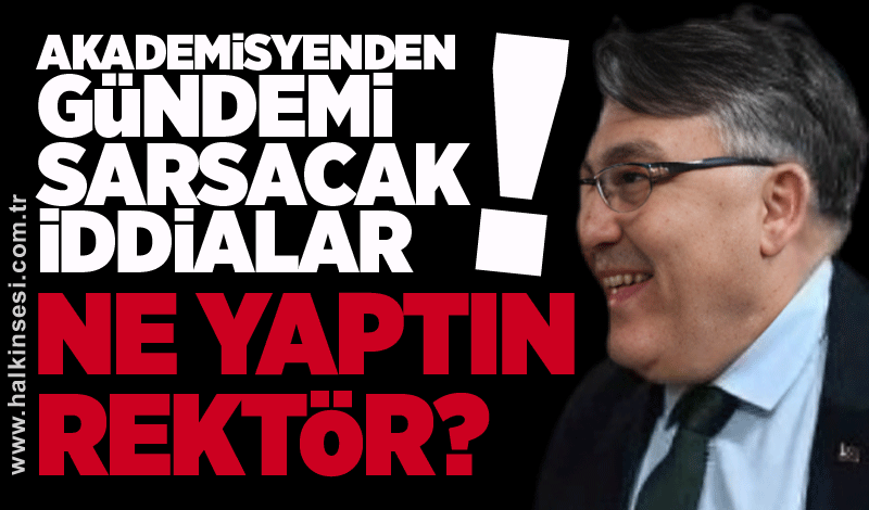 Akademisyenden gündemi sarsacak iddialar! Ne yaptın İsmail Hakkı Özölçer?