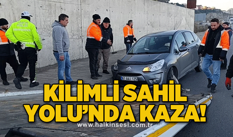 Kilimli Sahil Yolu’nda kaza!